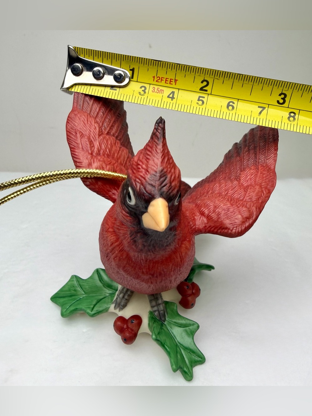 Lenox Winter Greetings Cardinal Figurine Christmas Tree Ornament Vintage - Picture 8 of 8